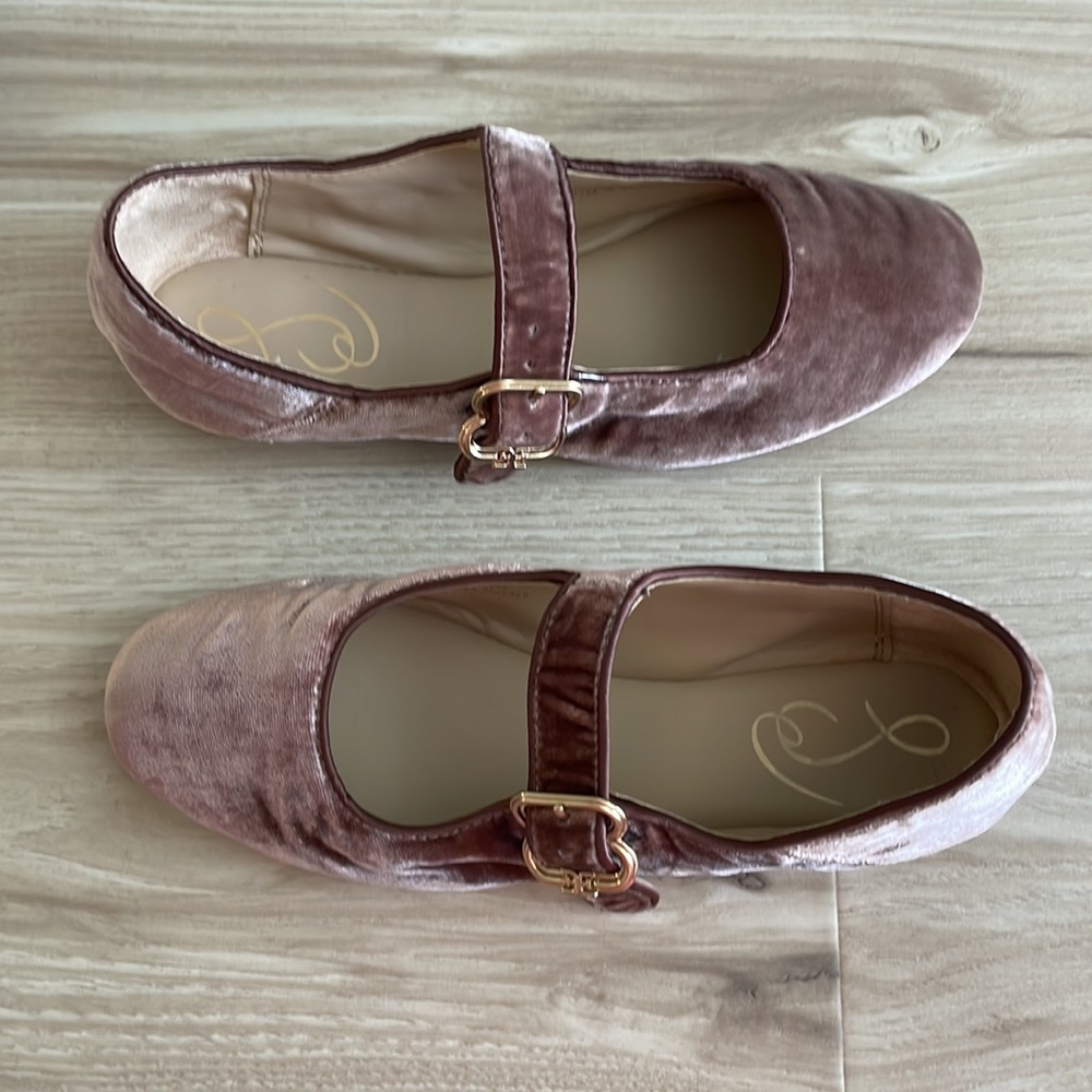 Velvet Mary Jane Kids Shoes - Pink